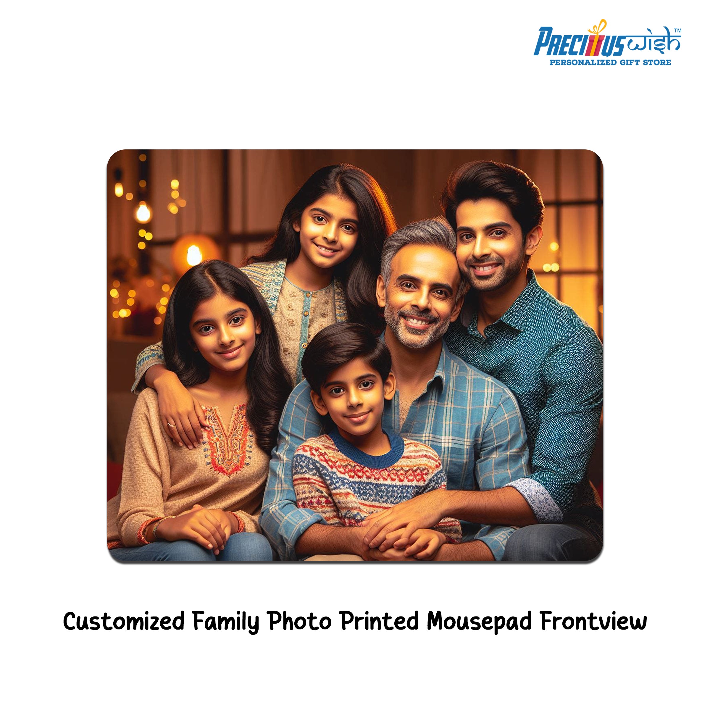 Customized Family Photo Printed Mouse Pad - 3Pack