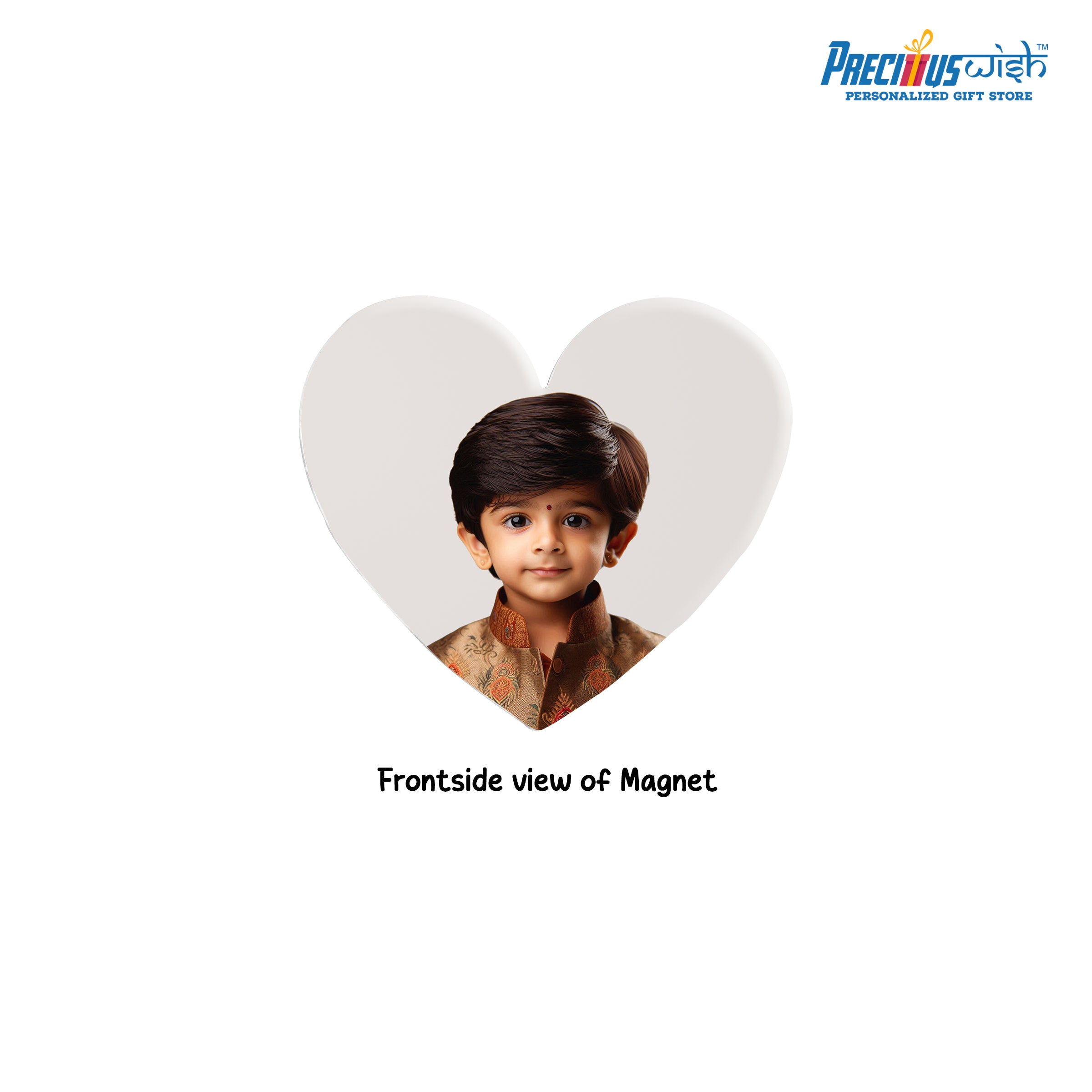 Heart Shape Aluminium Fridge magnet