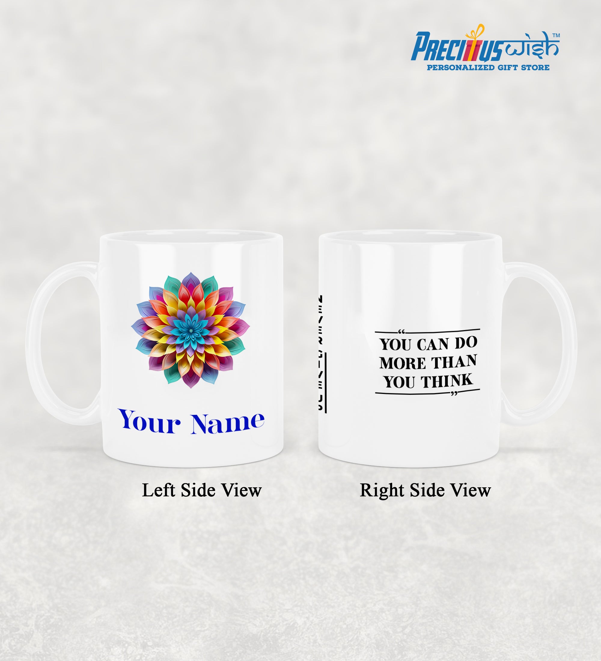 Personalized Mug With Image and Quotes on Mug