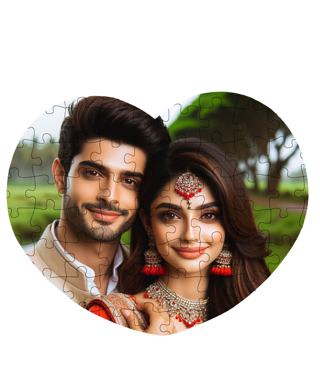 Customized Photo Puzzle - Heart Shape