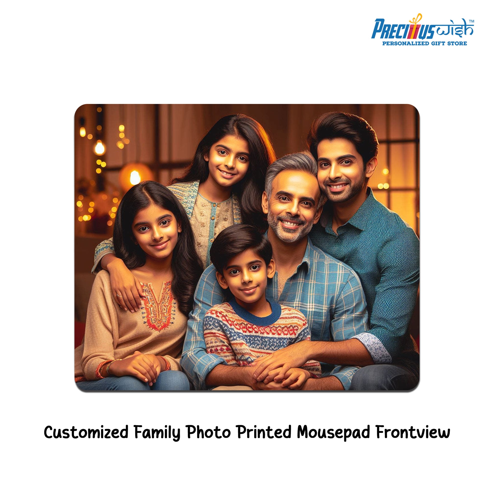 Customized Family Photo Printed Mouse Pad - 3Pack
