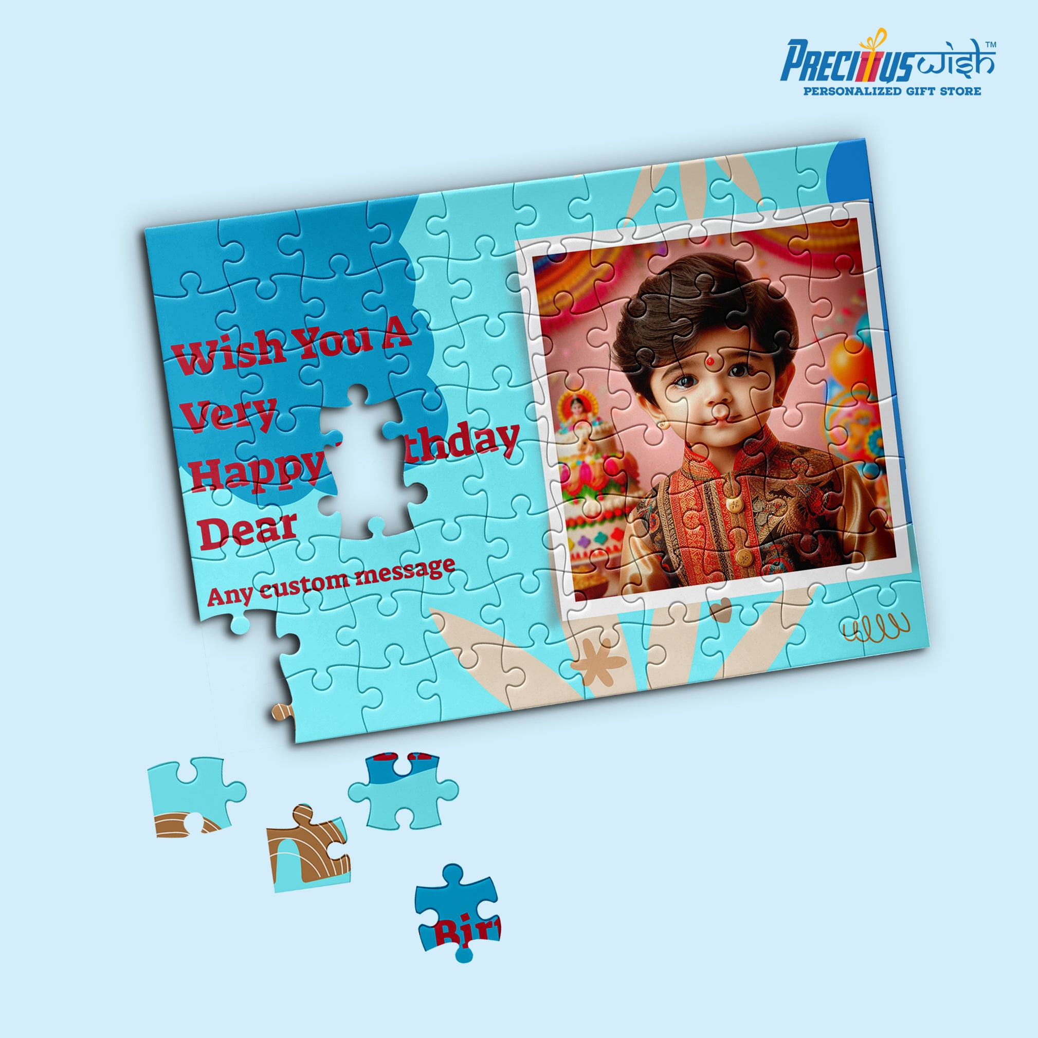 Customized Jigsaw Puzzle Birthday Photo Rectangle Horizontal