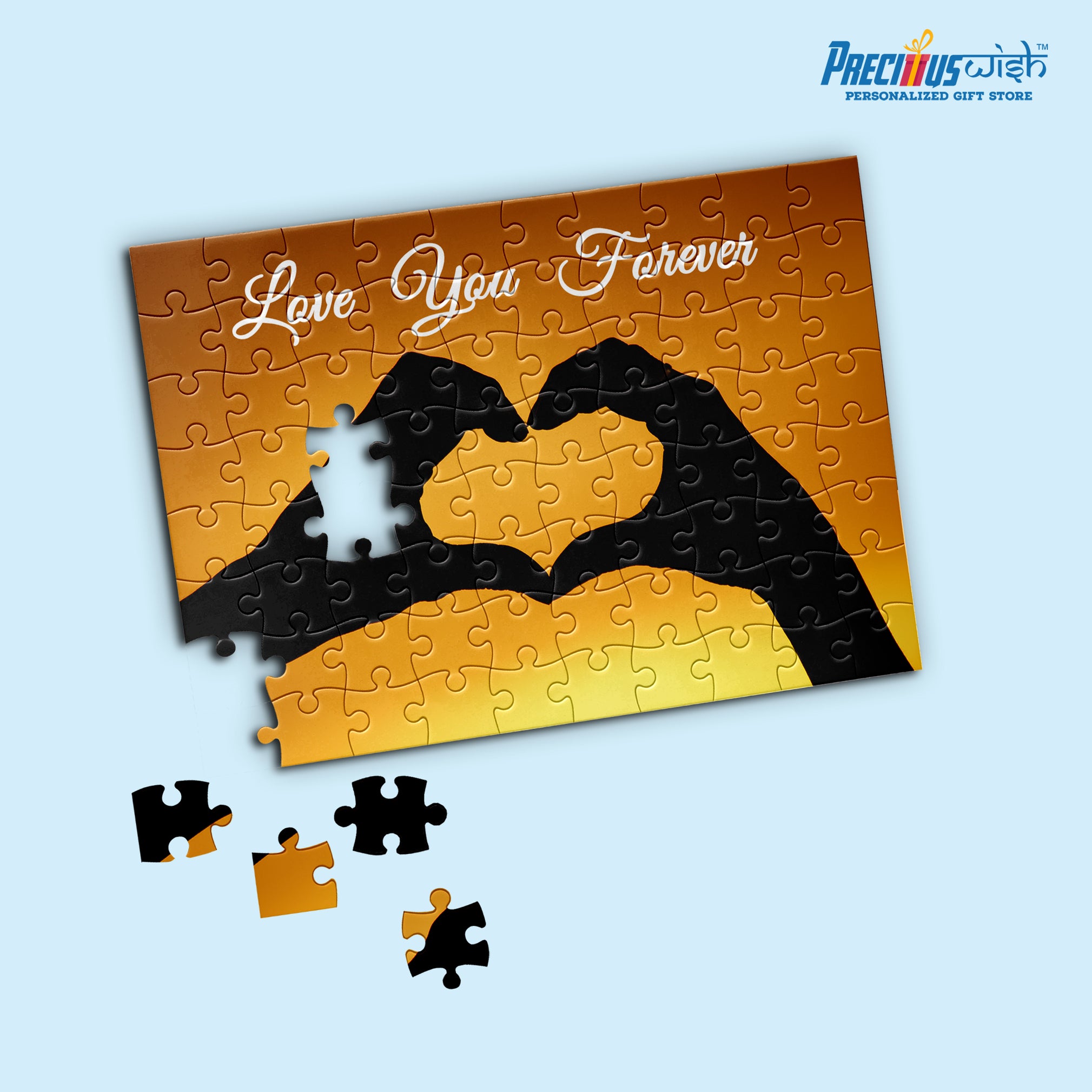 Customized Jigsaw Puzzle Love You Forever Rectangle Horizontal