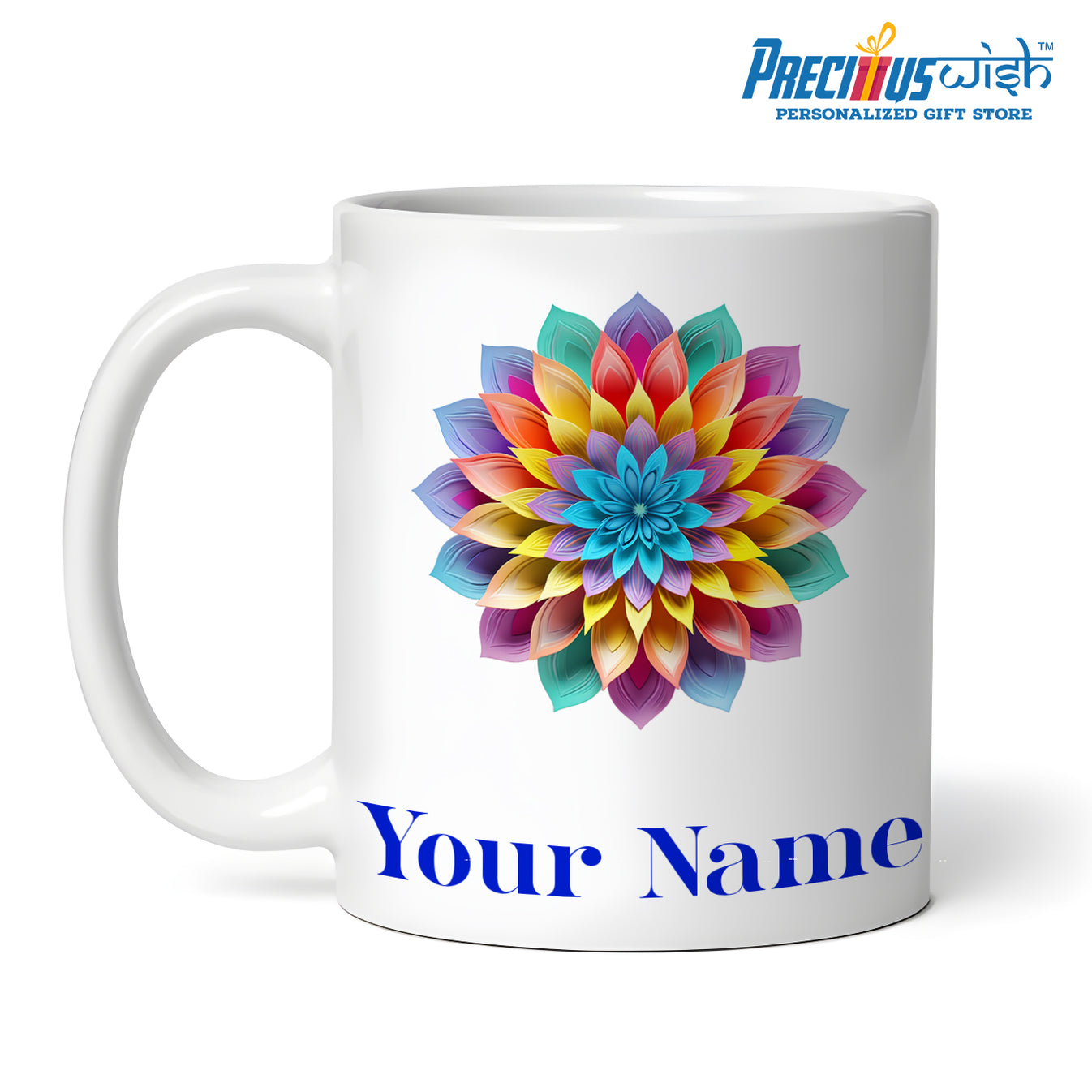 Customized Mandala Name Quote Mug