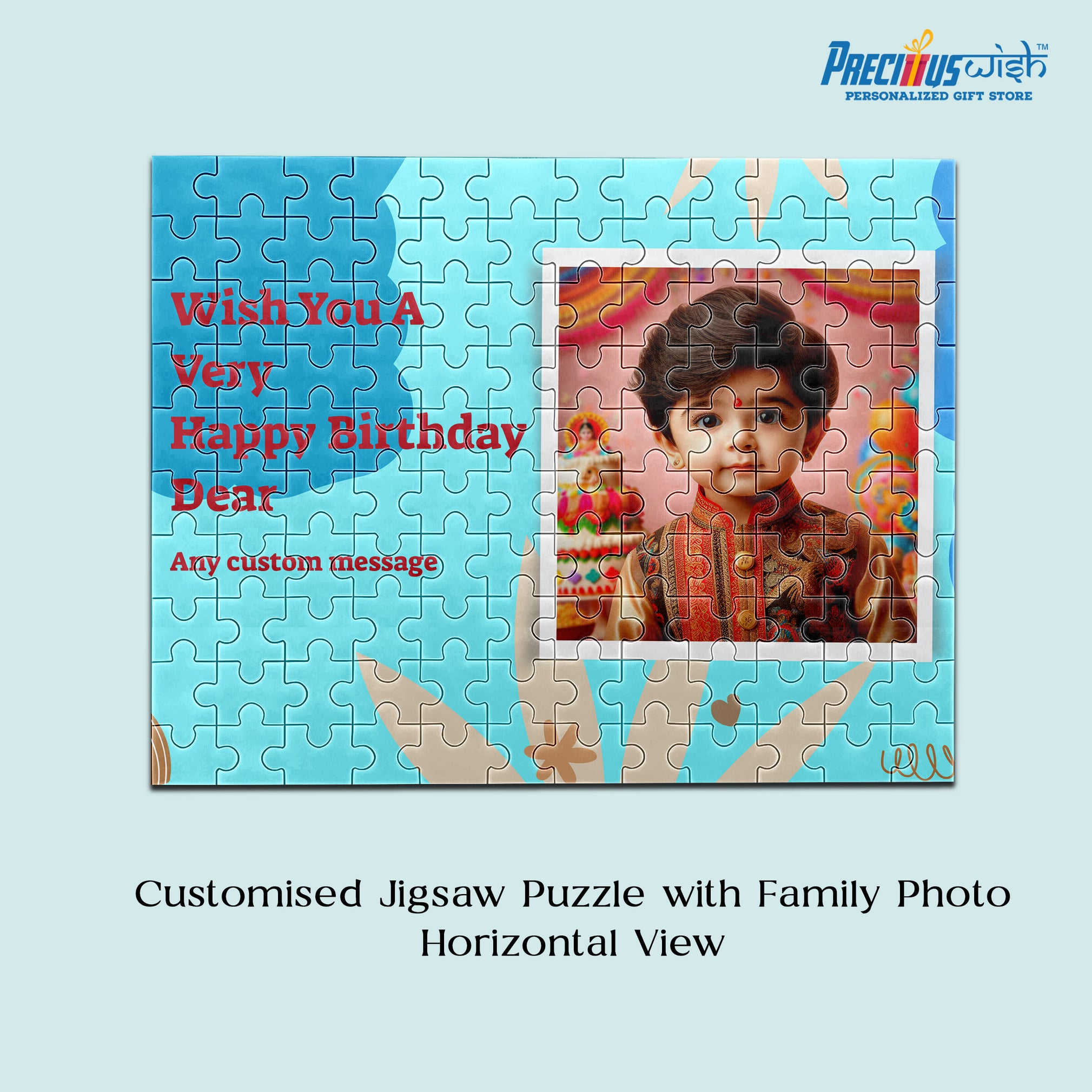 Customized Jigsaw Puzzle Birthday Photo Rectangle Horizontal