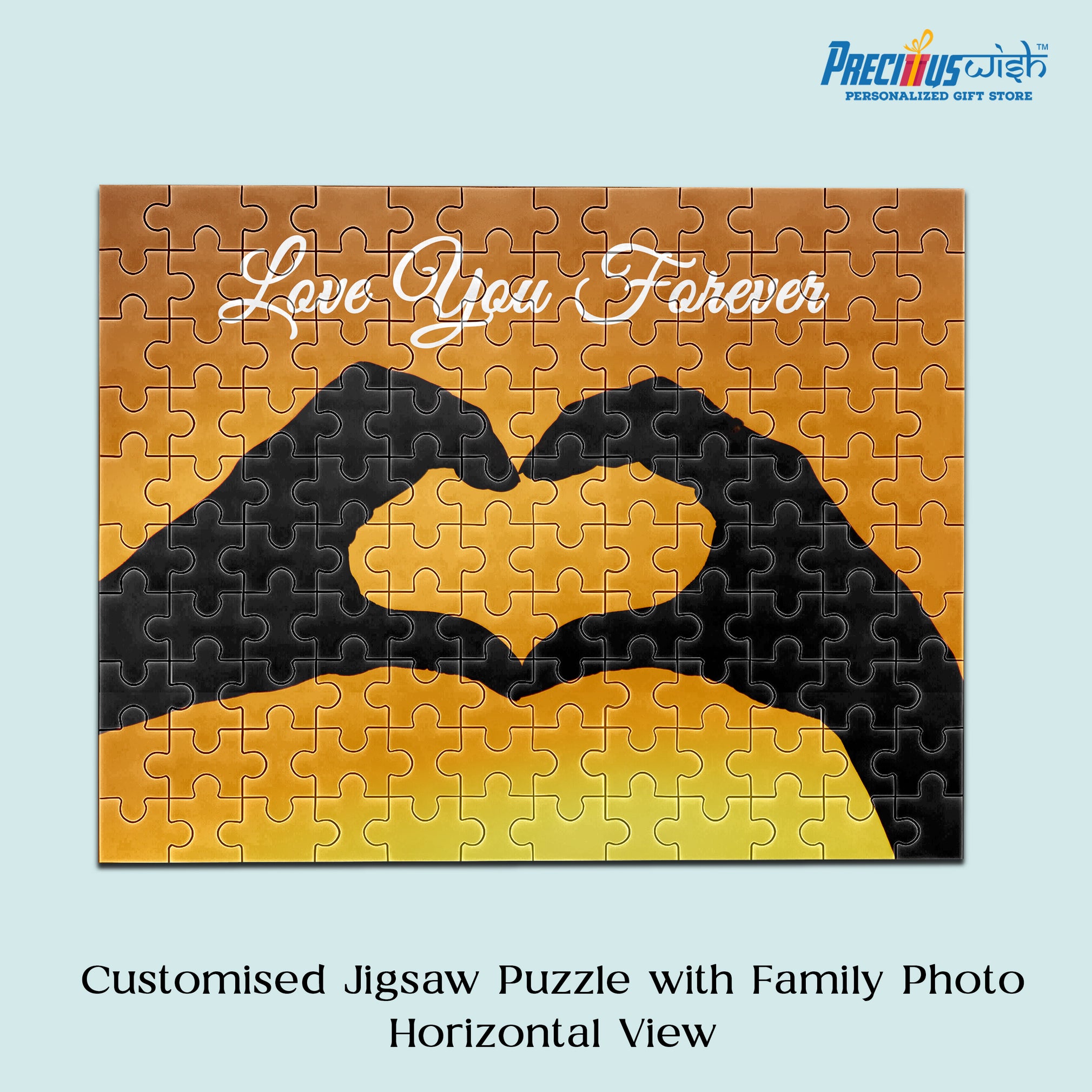 Customized Jigsaw Puzzle Love You Forever Rectangle Horizontal