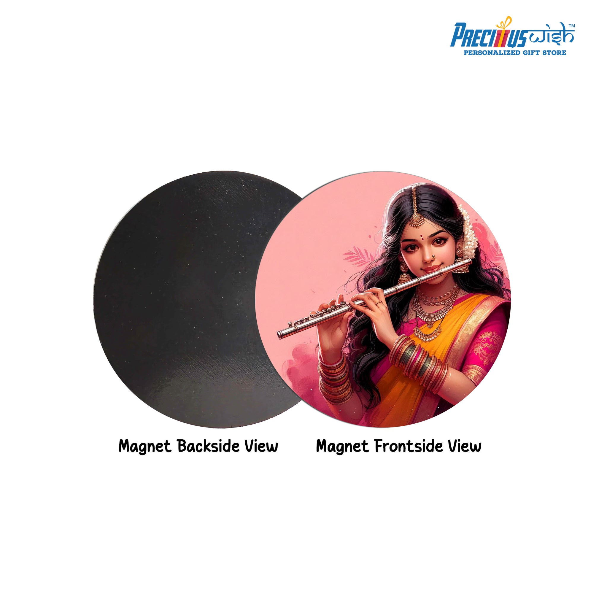 Round Shape Aluminium Fridge magnet