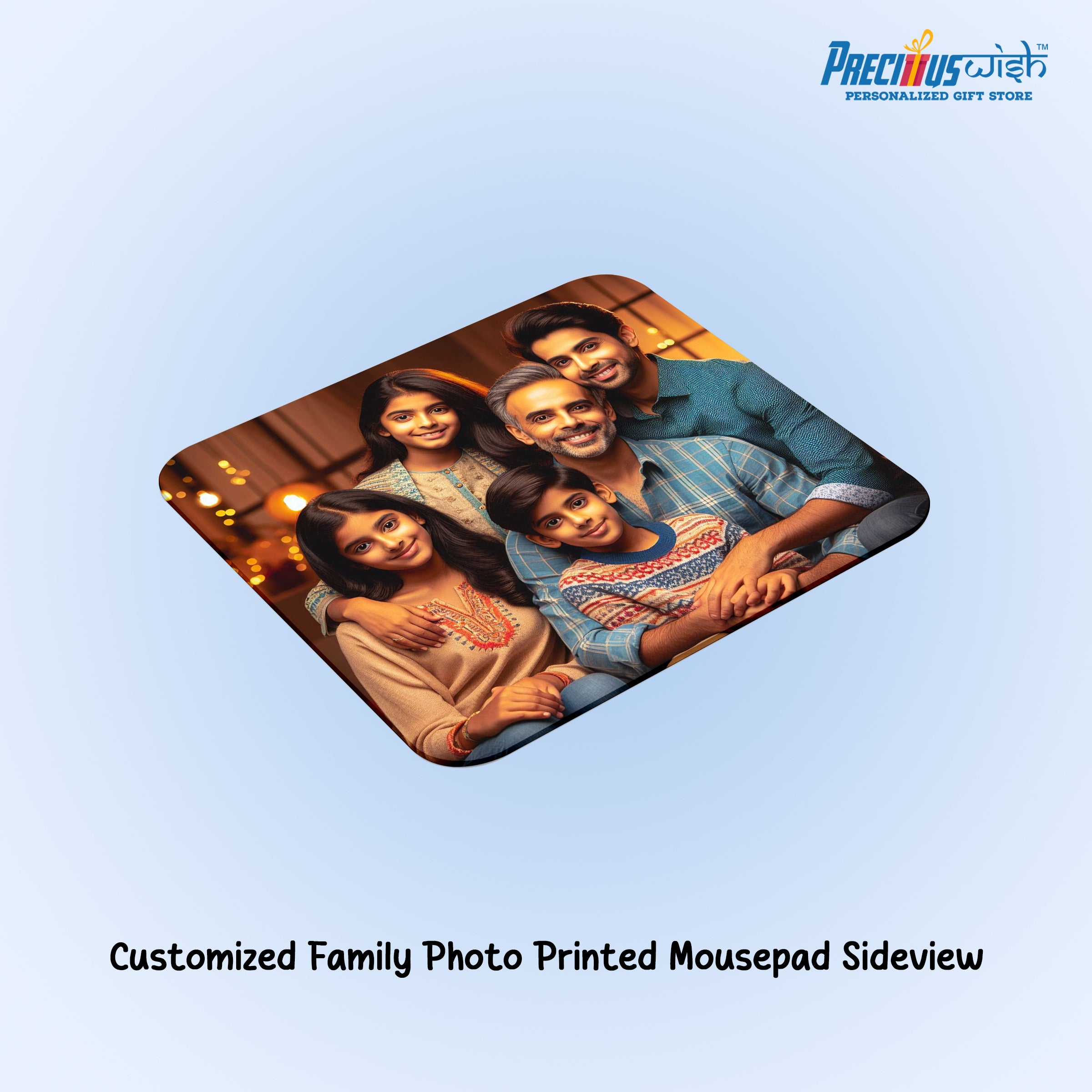 Customized Family Photo Printed Mouse Pad