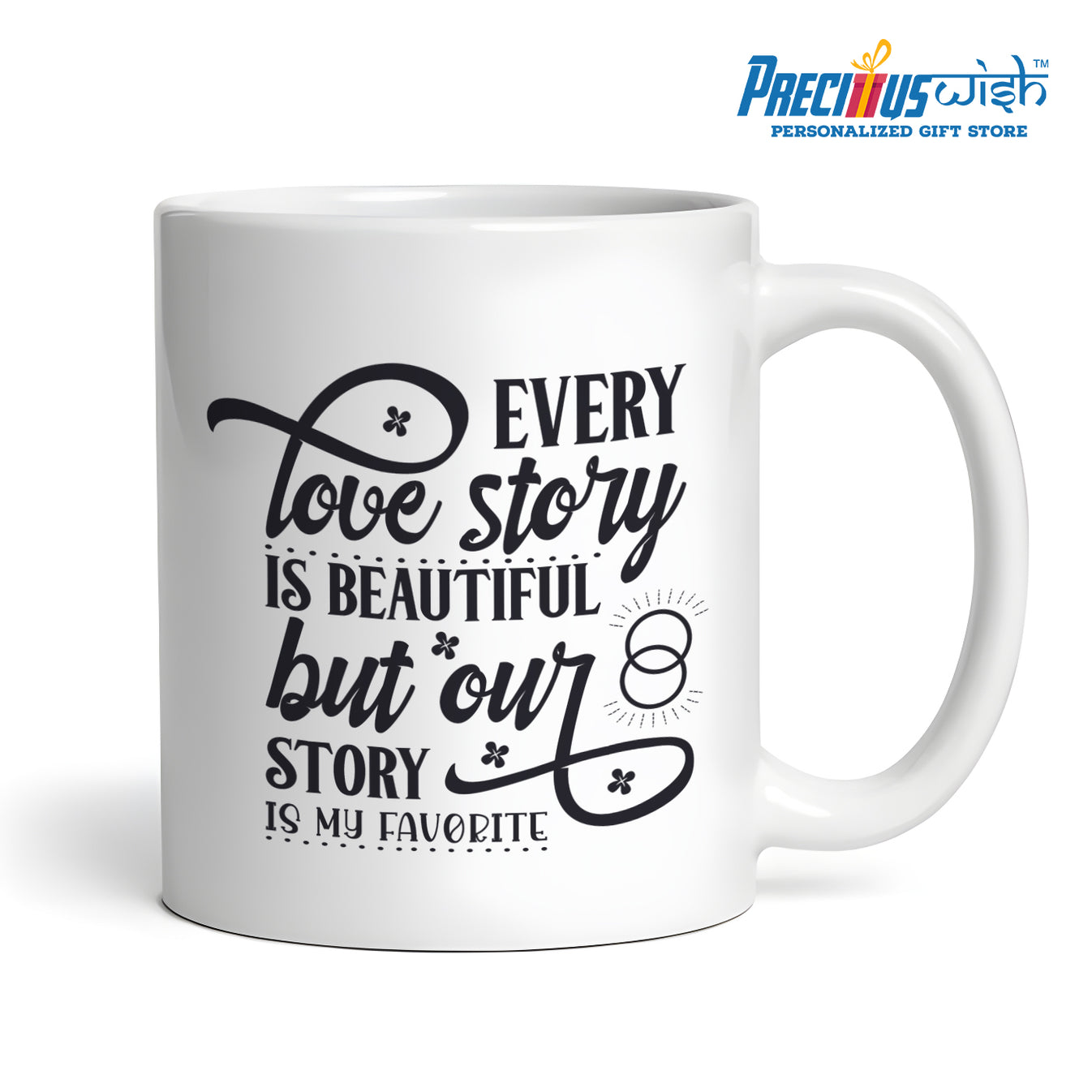 Personalized Couple Holding Hand with Quote Mug