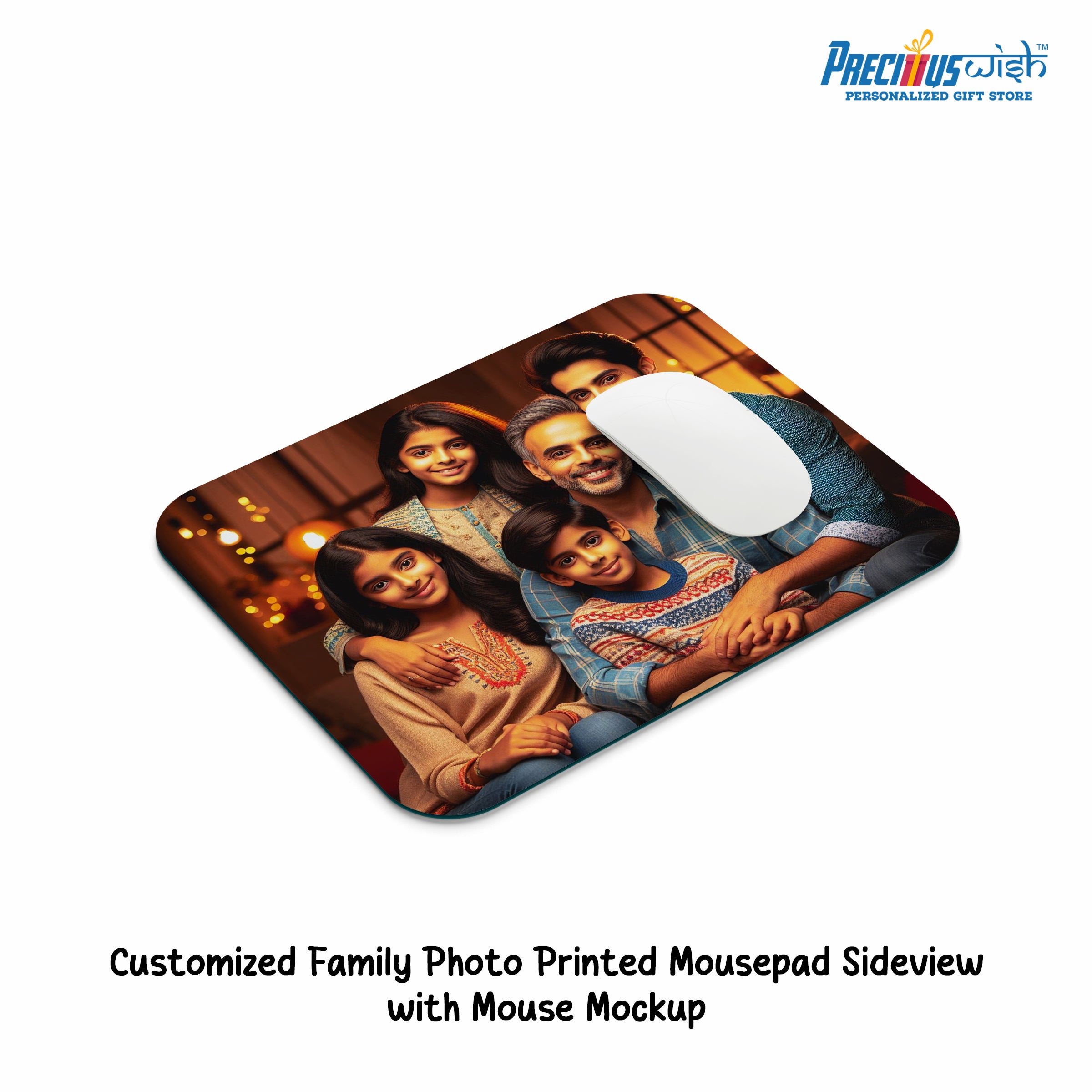 Customized Family Photo Printed Mouse Pad - 3Pack