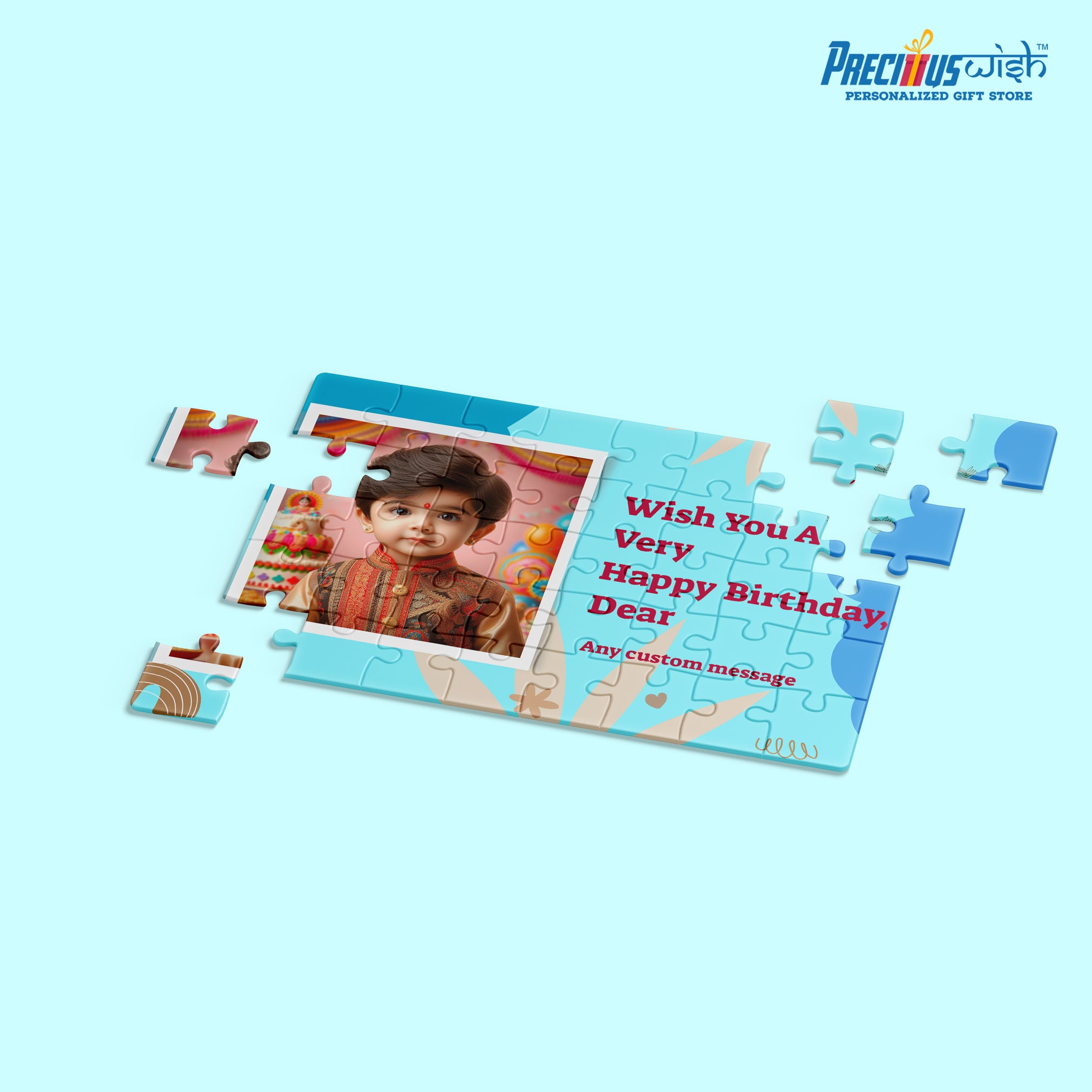 Customized Jigsaw Puzzle Birthday Photo Rectangle Horizontal