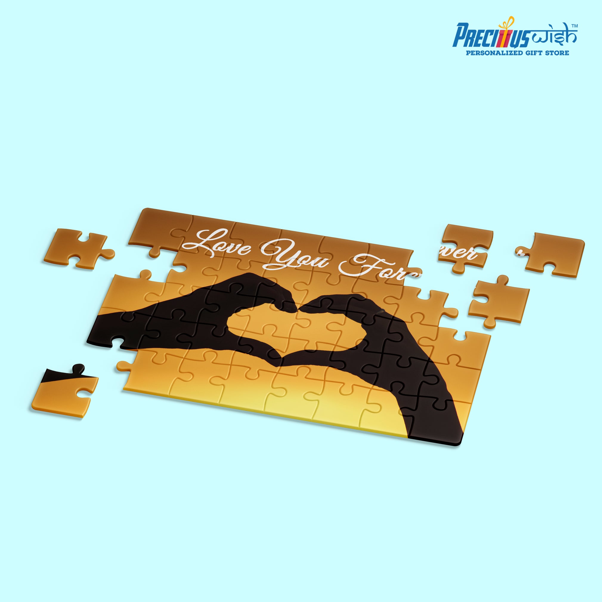Customized Jigsaw Puzzle Love You Forever Rectangle Horizontal
