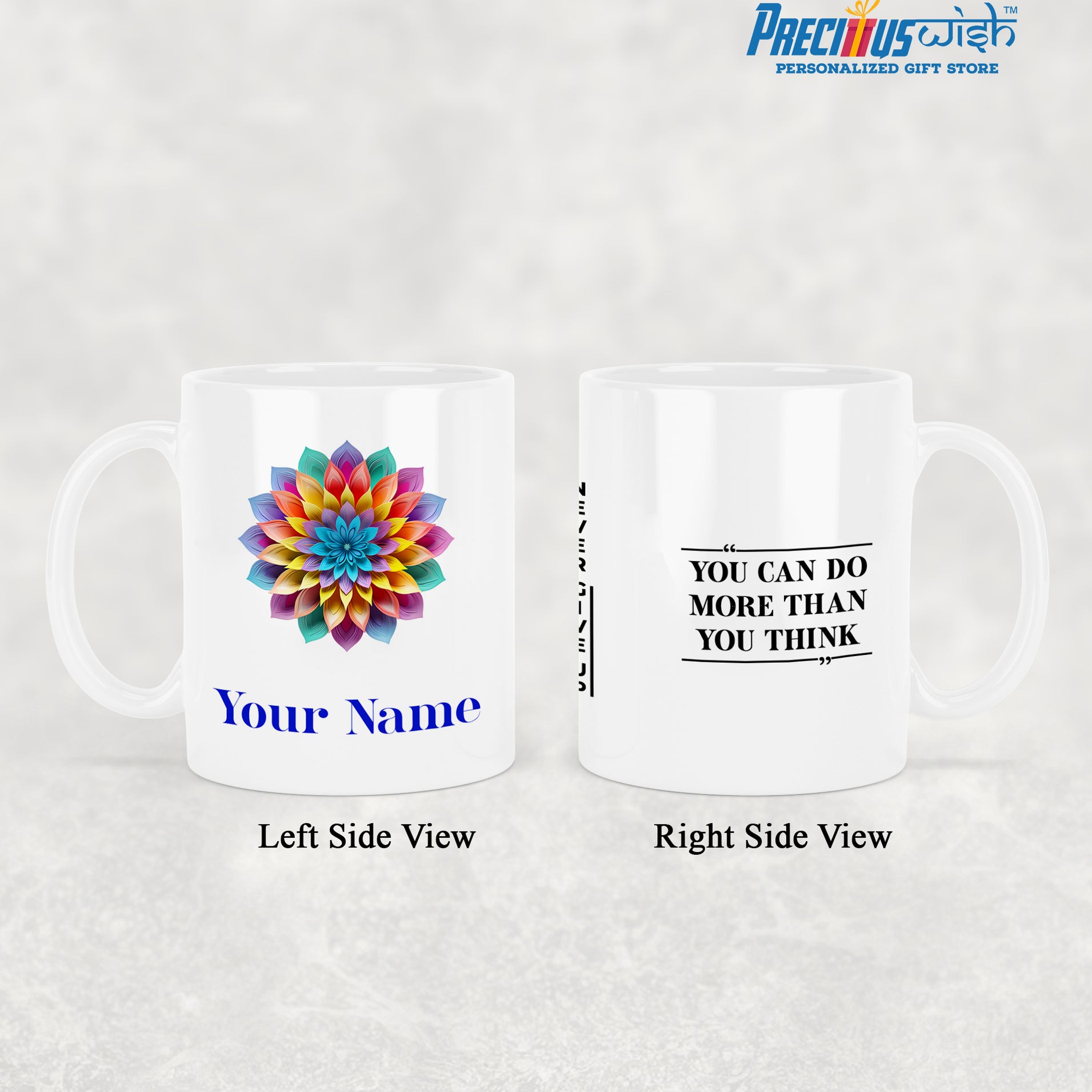 Personalized Mug With Image and Quotes on Mug