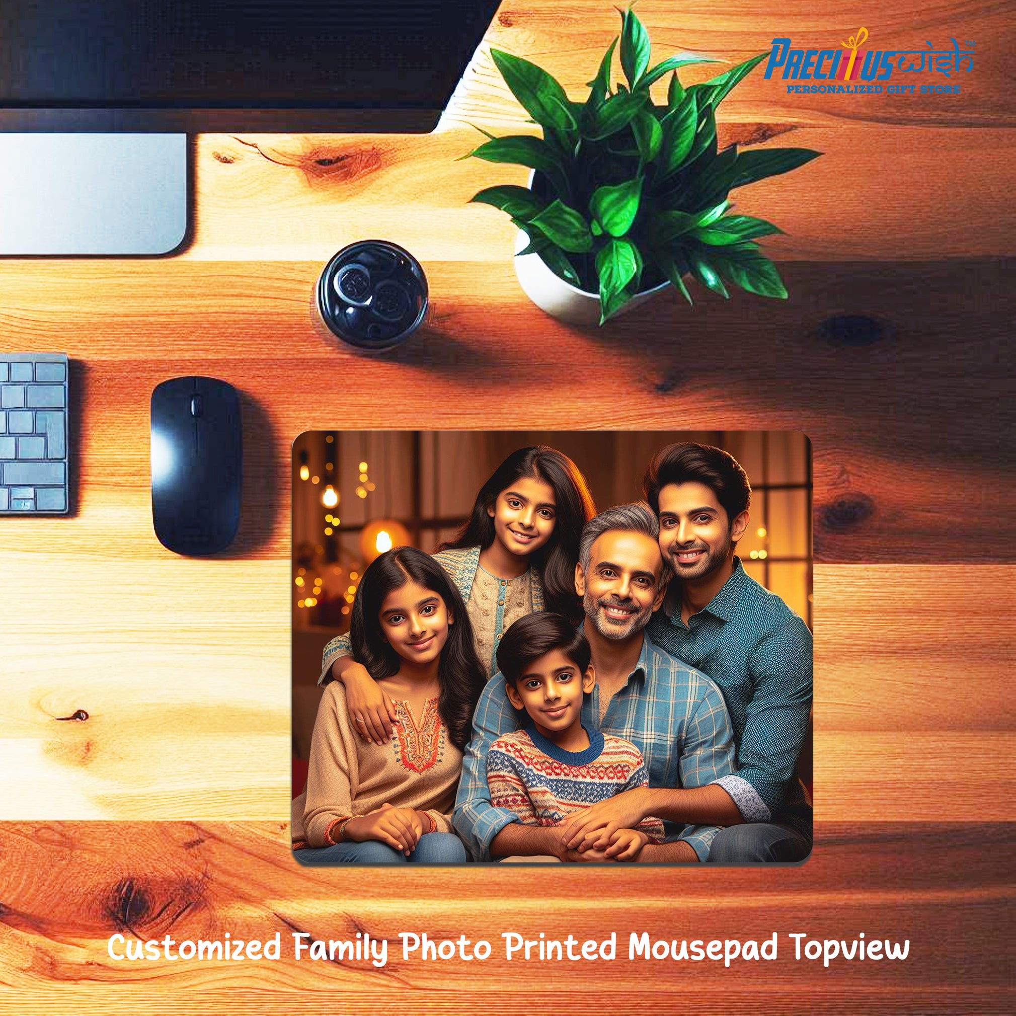 Customized Family Photo Printed Mouse Pad
