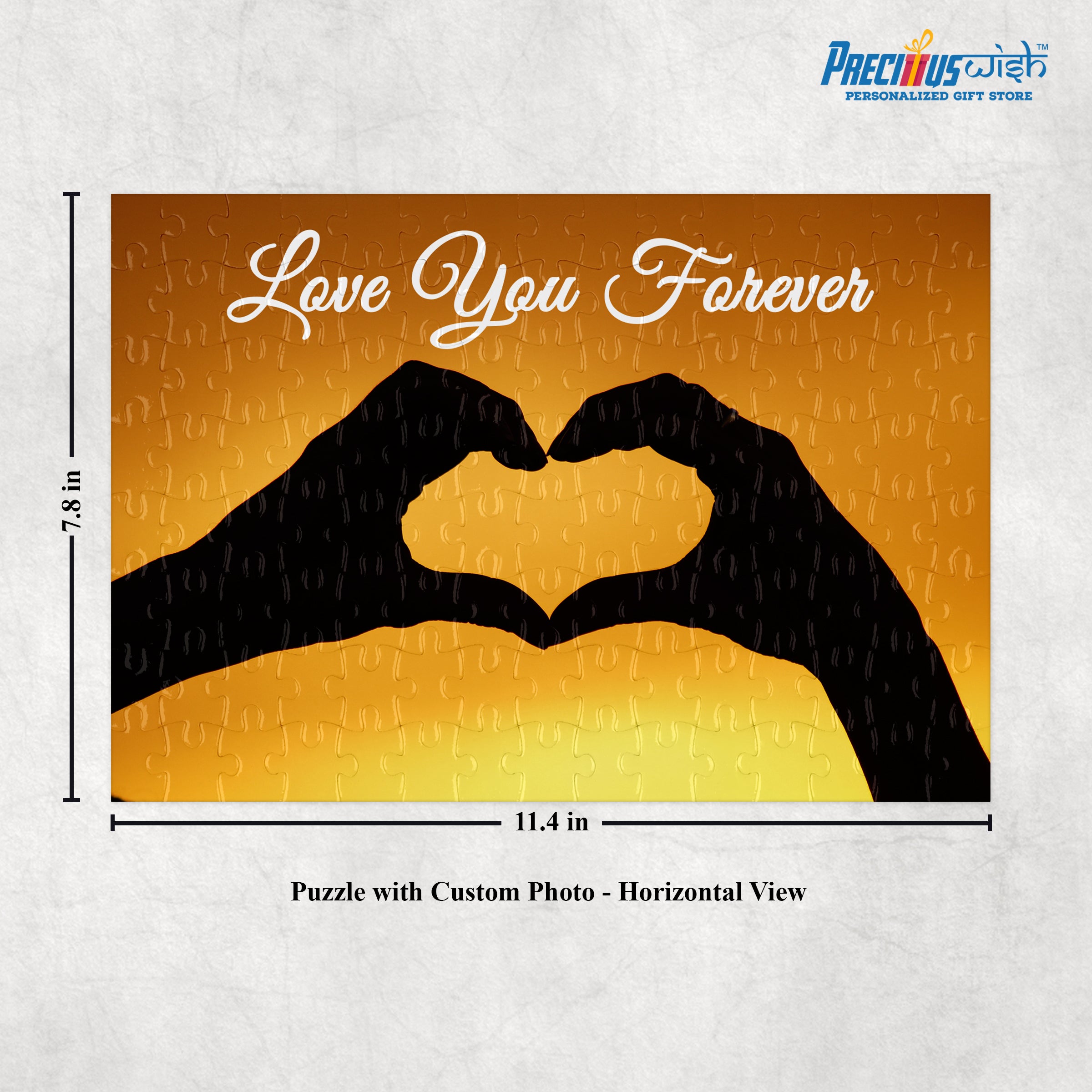 Customized Jigsaw Puzzle Love You Forever Rectangle Horizontal