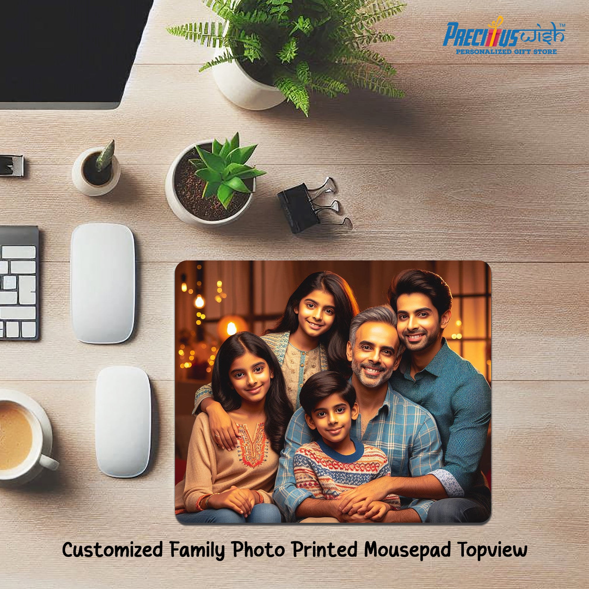 Customized Family Photo Printed Mouse Pad