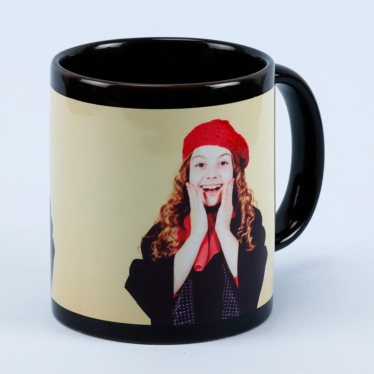 Customized Black Patch Mug with Photo