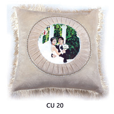 Red Heart Shape Cushion with Photo