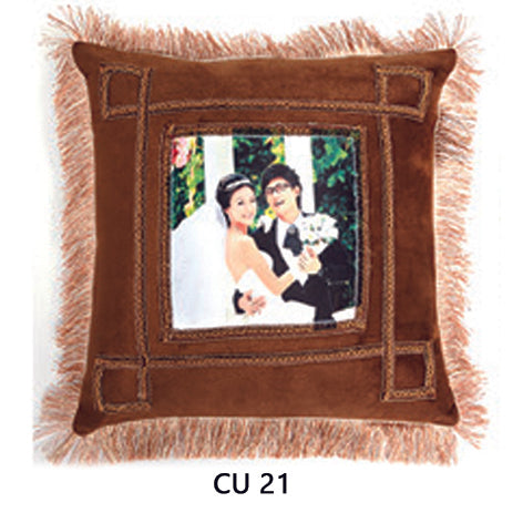 Red Heart Shape Cushion with Photo