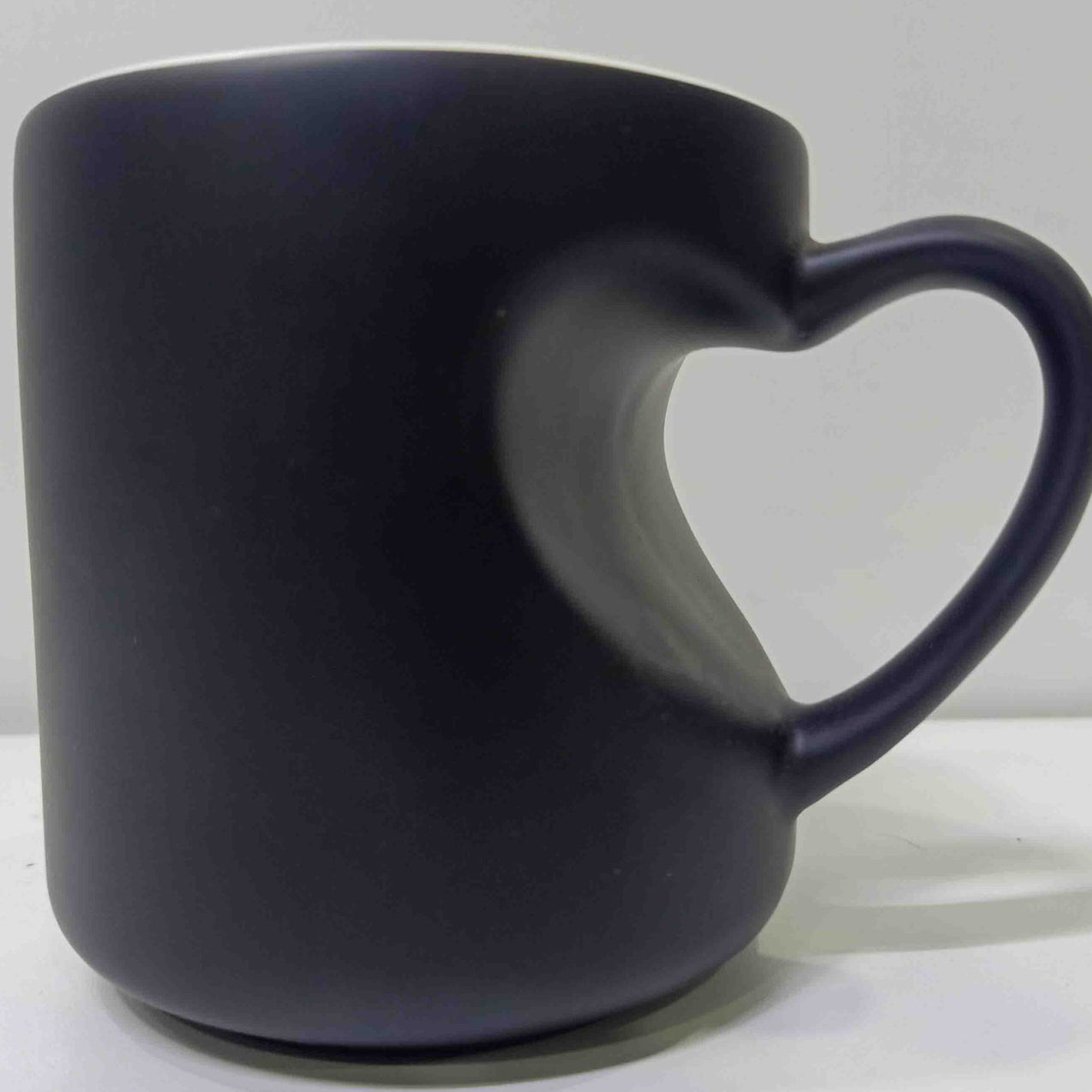 Personalized Image on Inner Heart Handle Shape Magic Mug