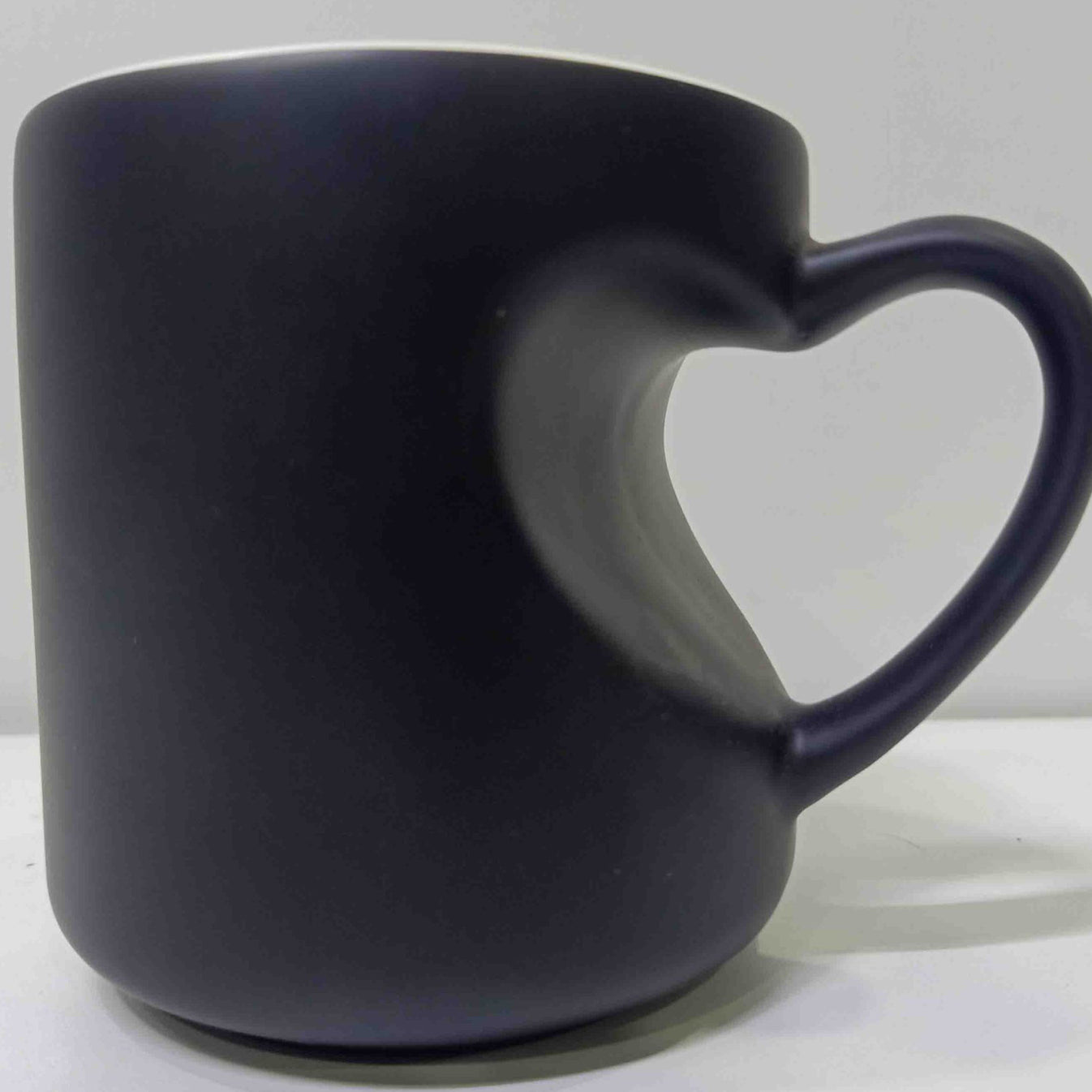 Personalized Image on Inner Heart Handle Shape Magic Mug