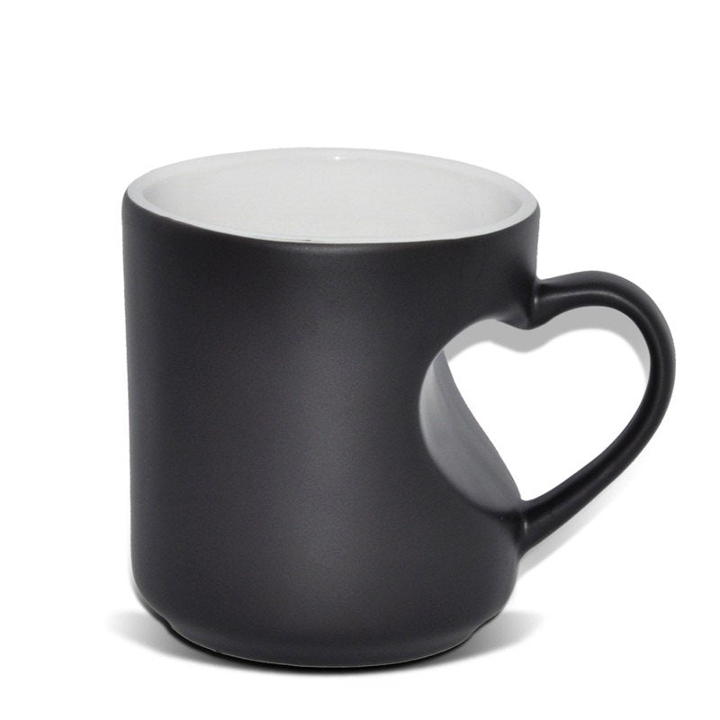 Personalized Image on Inner Heart Handle Shape Magic Mug