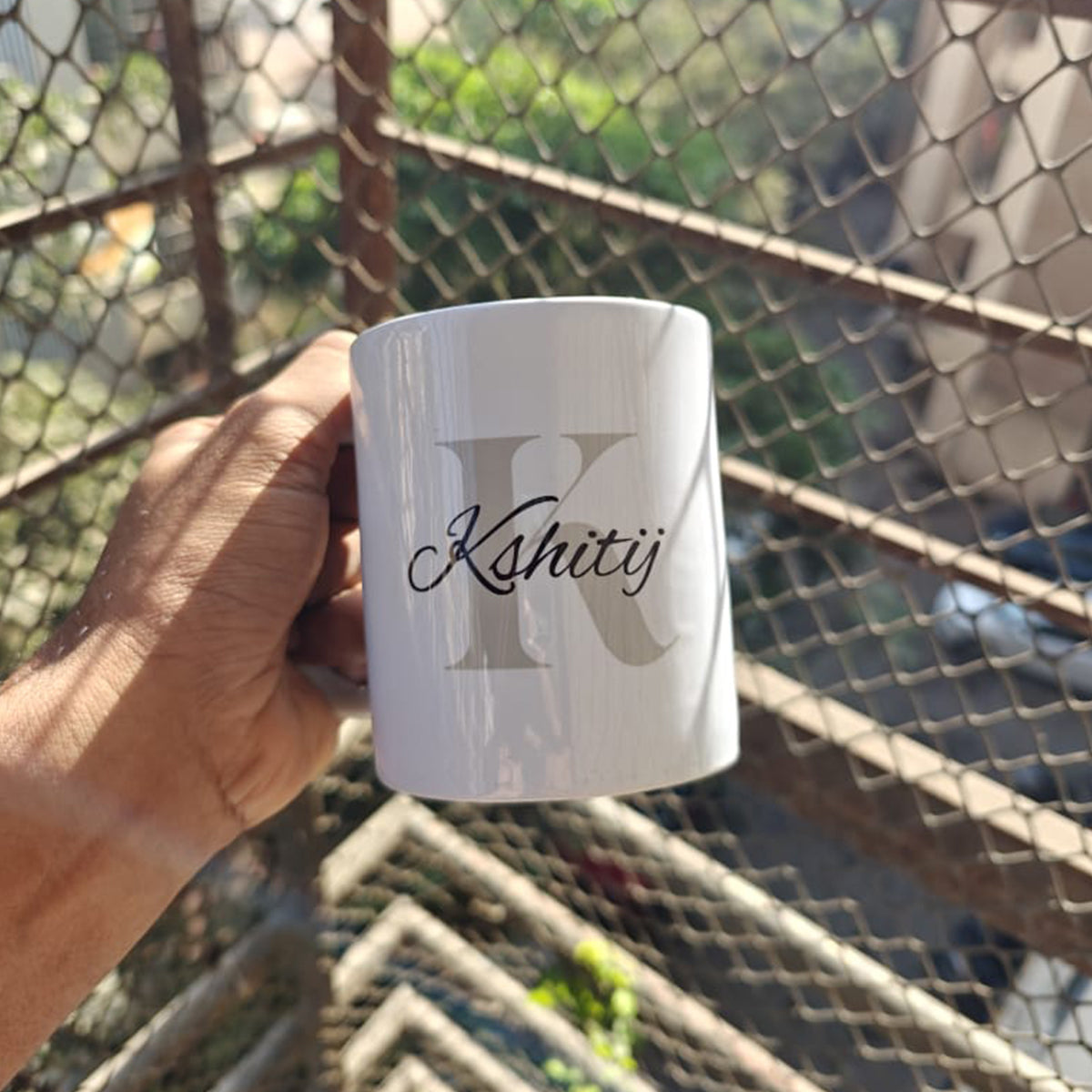 Customized White Ceramic Mug With Name