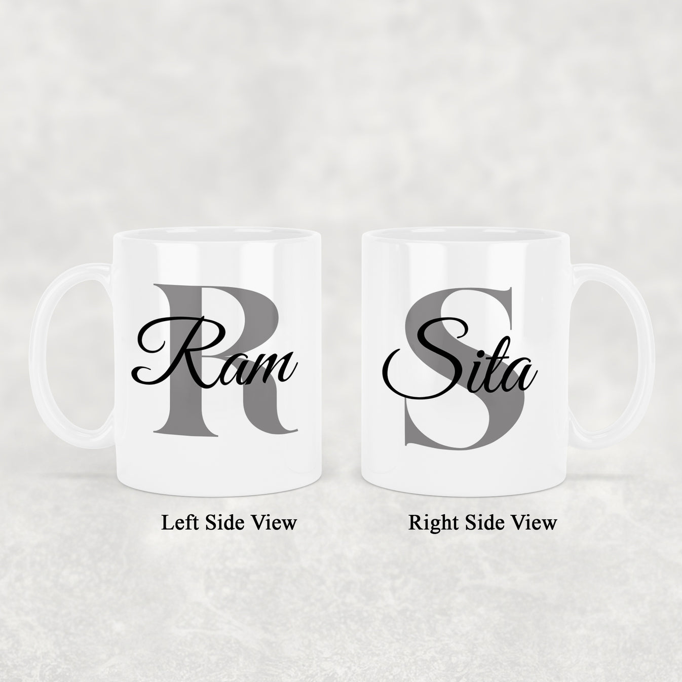 Customized White Ceramic Mug With Name
