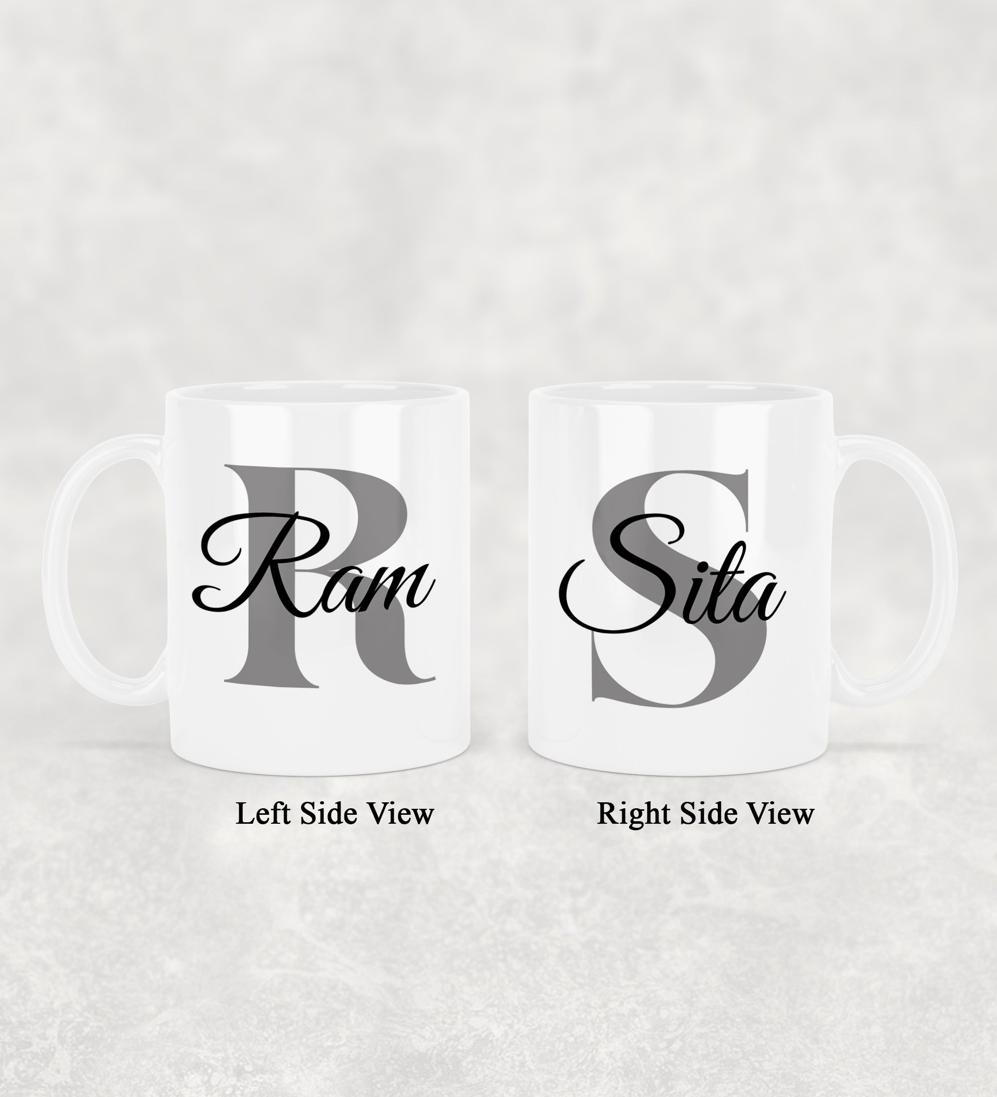 Customized White Ceramic Mug With Name