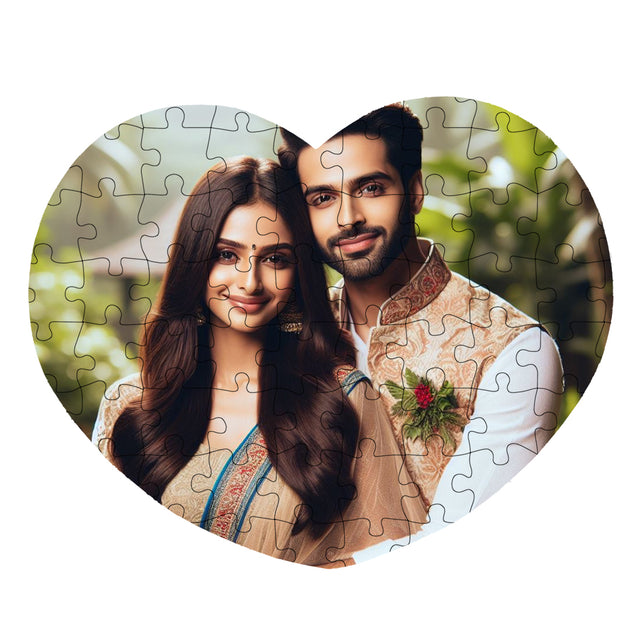 Customized Photo Puzzle - Heart Shape