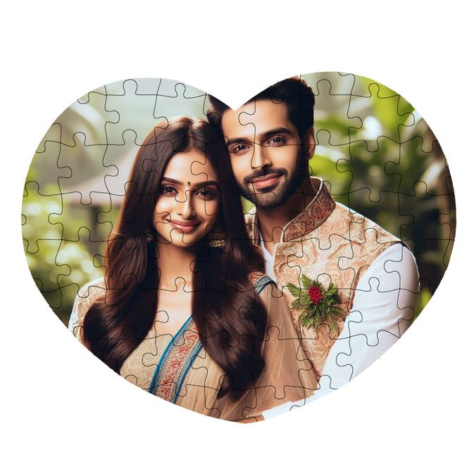 Customized Photo Puzzle - Heart Shape