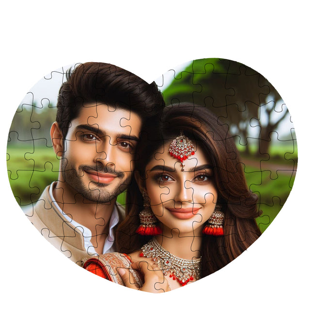Customized Photo Puzzle - Heart Shape